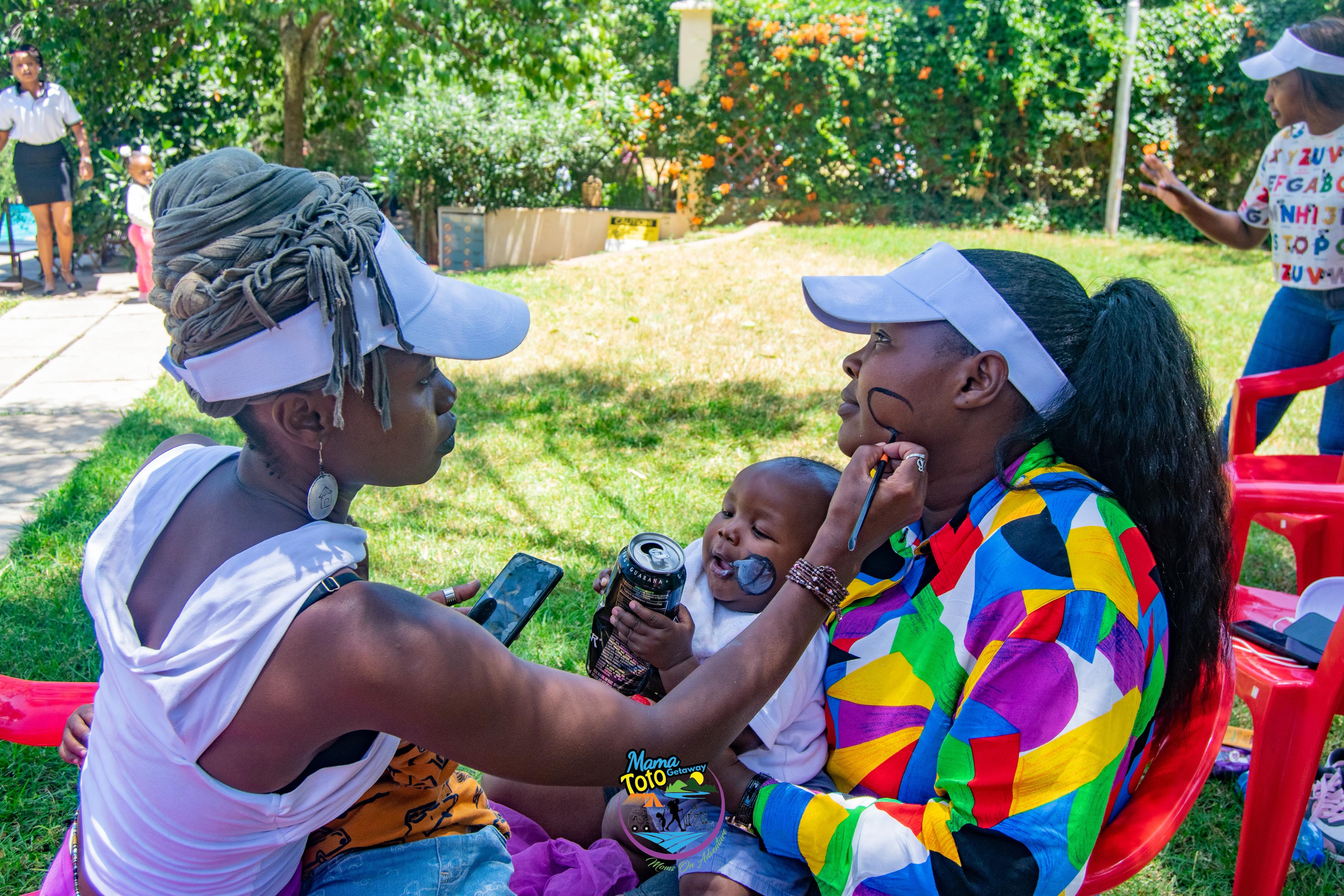 Mom and Kid face painting